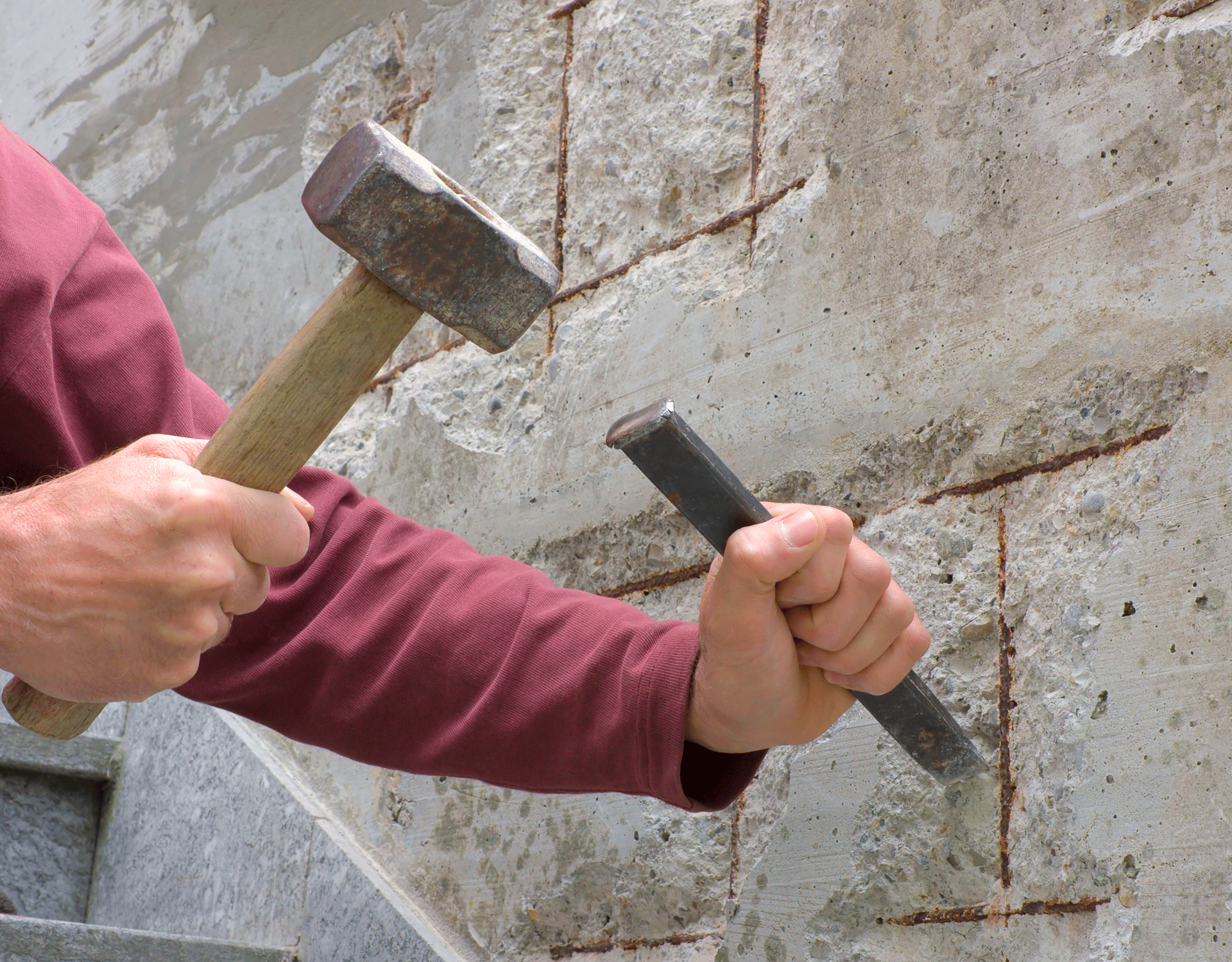 Подготовка бетонных стен